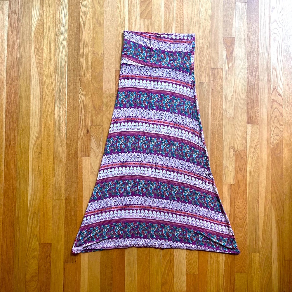 Pull on maxi skirt